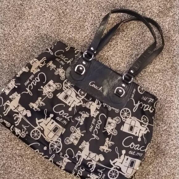 Coach Ashley Grace Horse & Carriage Anniversary satchel bag F15656 - Picture 7 of 11